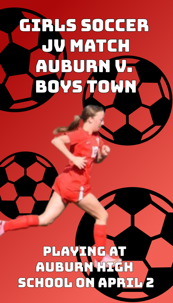 Girls Soccer JV Match Auburn vs Boys Town Playing at Auburn High School on April 2