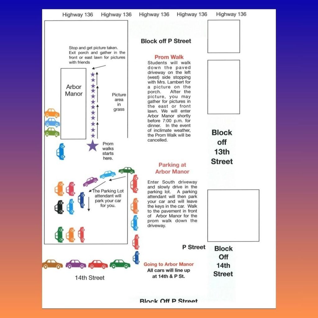 Drive up and park from 14th street into the parking lot. The attendant will park the car. 13th is blocked off. 