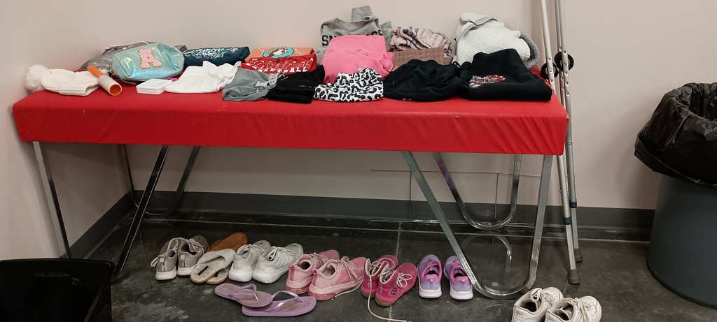 Items left in high school girls locker room