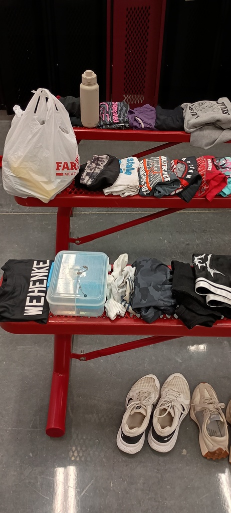 Items left in high school girls locker room