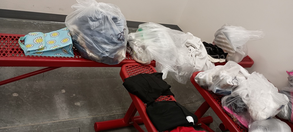 items left in middle school girls locker room