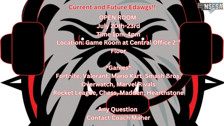 Edawgs July Open Room