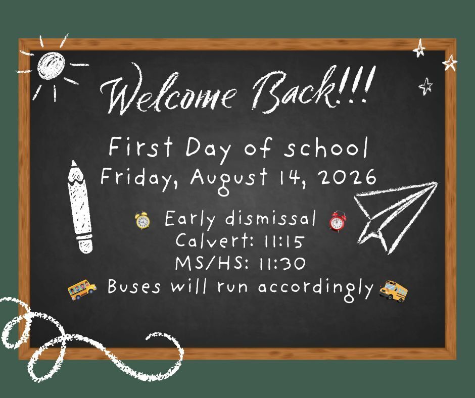 Open House and Back to school schedule