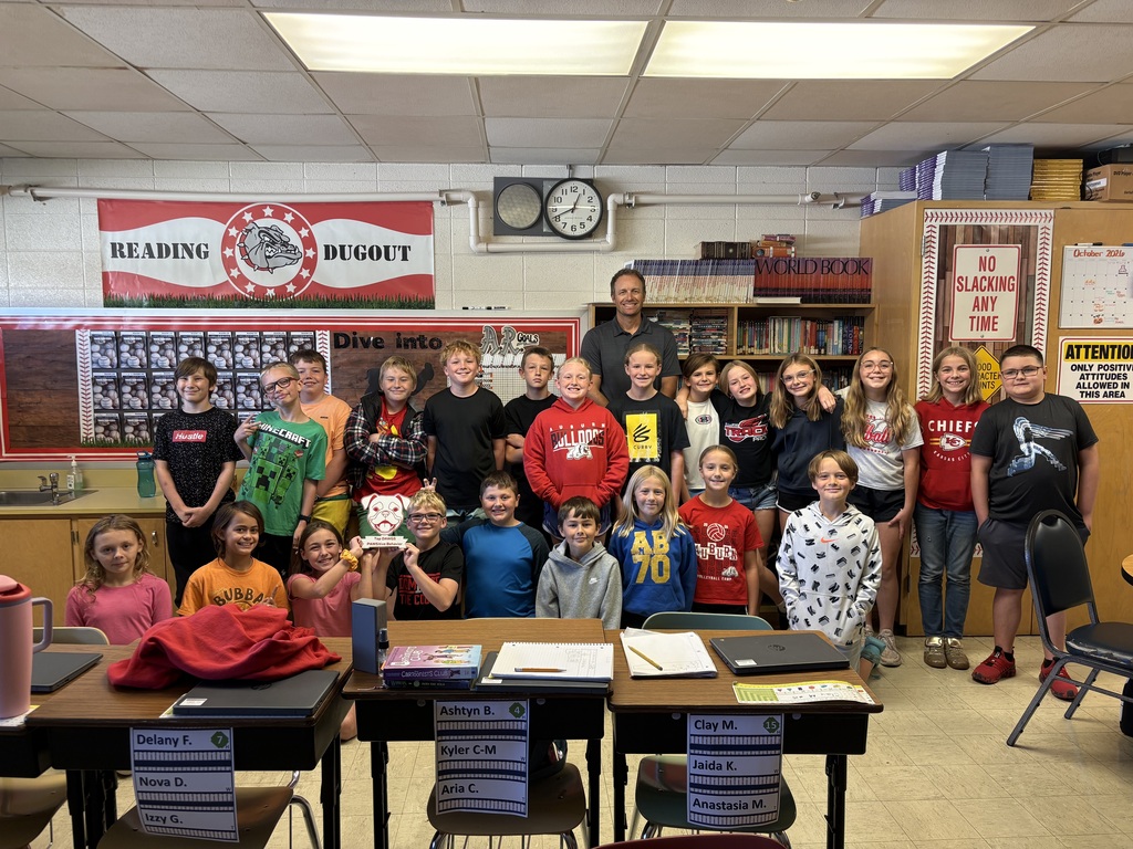 This week’s PBiS Traveling Trophy goes to Mr. Henrichs’ 5th grade class! 🎉 Our mystery staff member, Nurse Tayler, was keeping a close eye on Calvert this week to see which class was consistently following our PAWS Expectations—and Mr. Henrichs’ class stood out! 👏 Way to go, Mr. Henrichs’ class! Your hard work and PAWSitive choices are being noticed! 🎉🏆