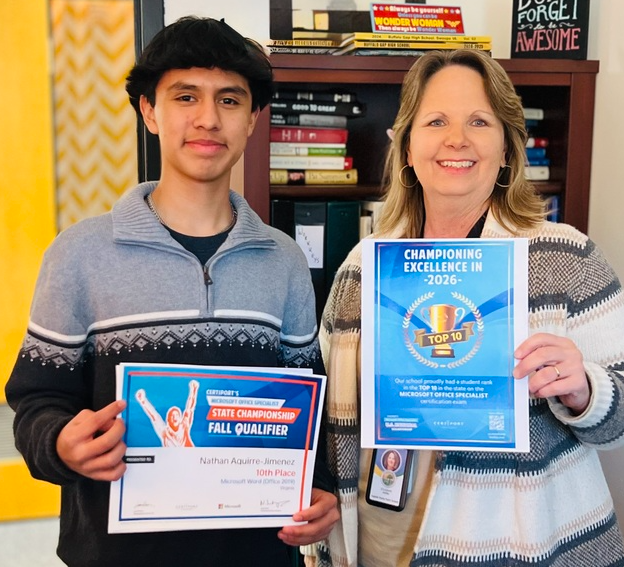 Mrs. Ashby and Nathan Aguirre-Jimenez 