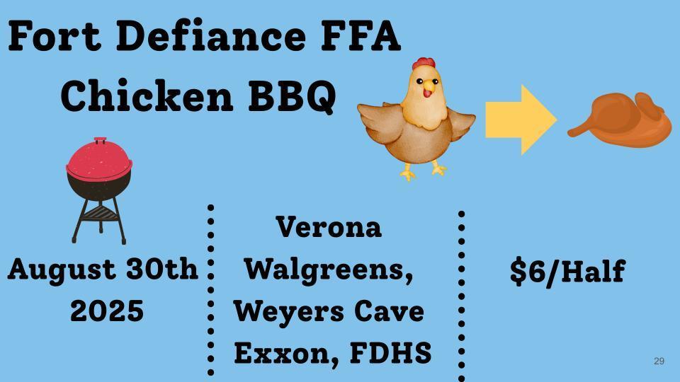 FFA Chicken BBQ