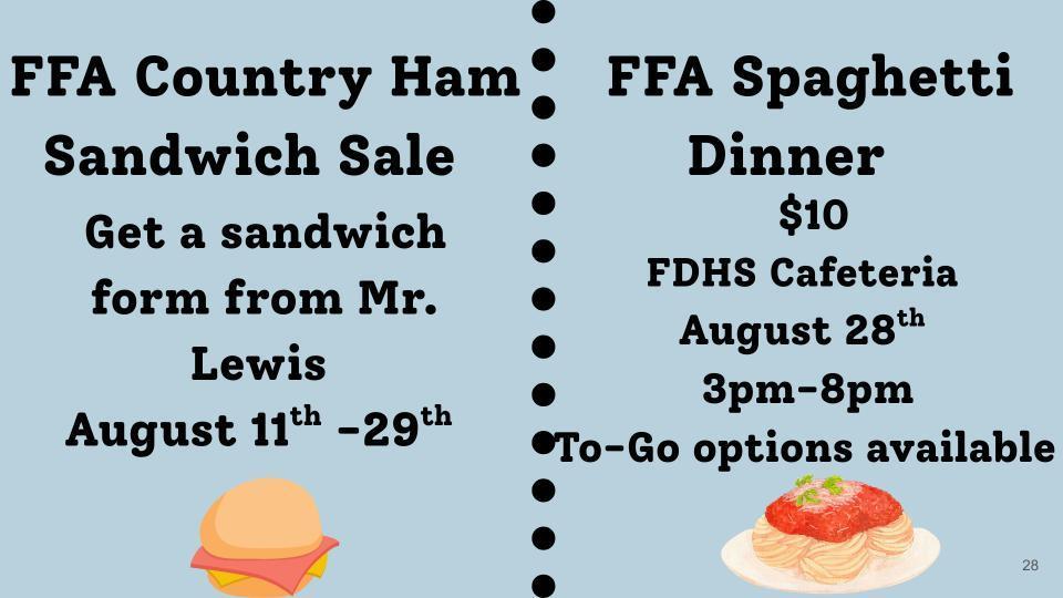 FFA Fundraiser