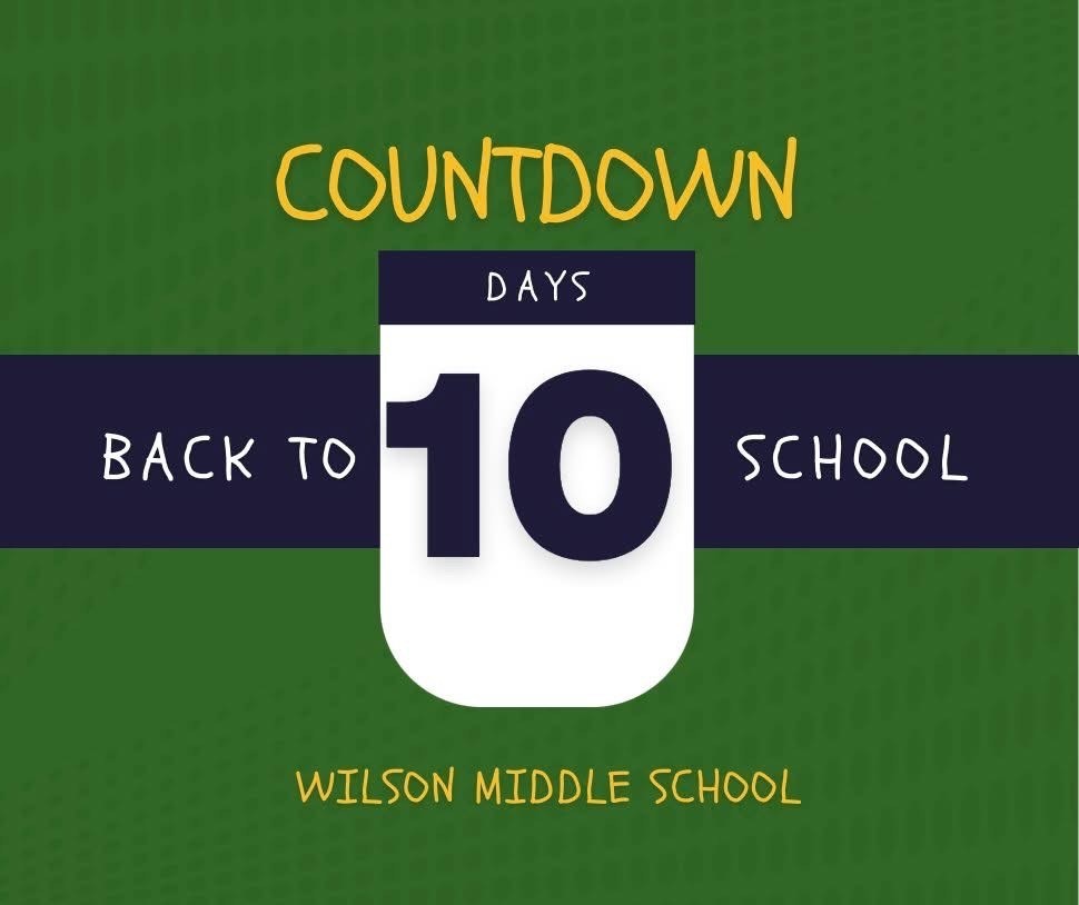 10 Days Back to School Countdown
