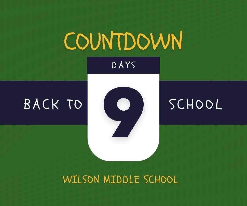 9 days to school countdown