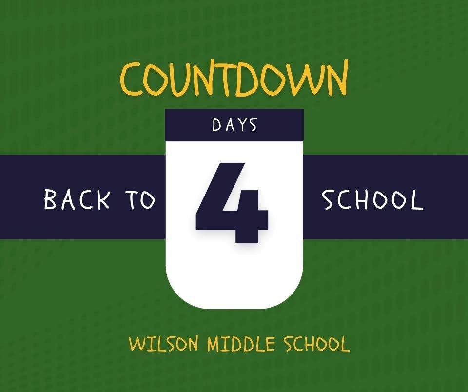4 days back to school countdown