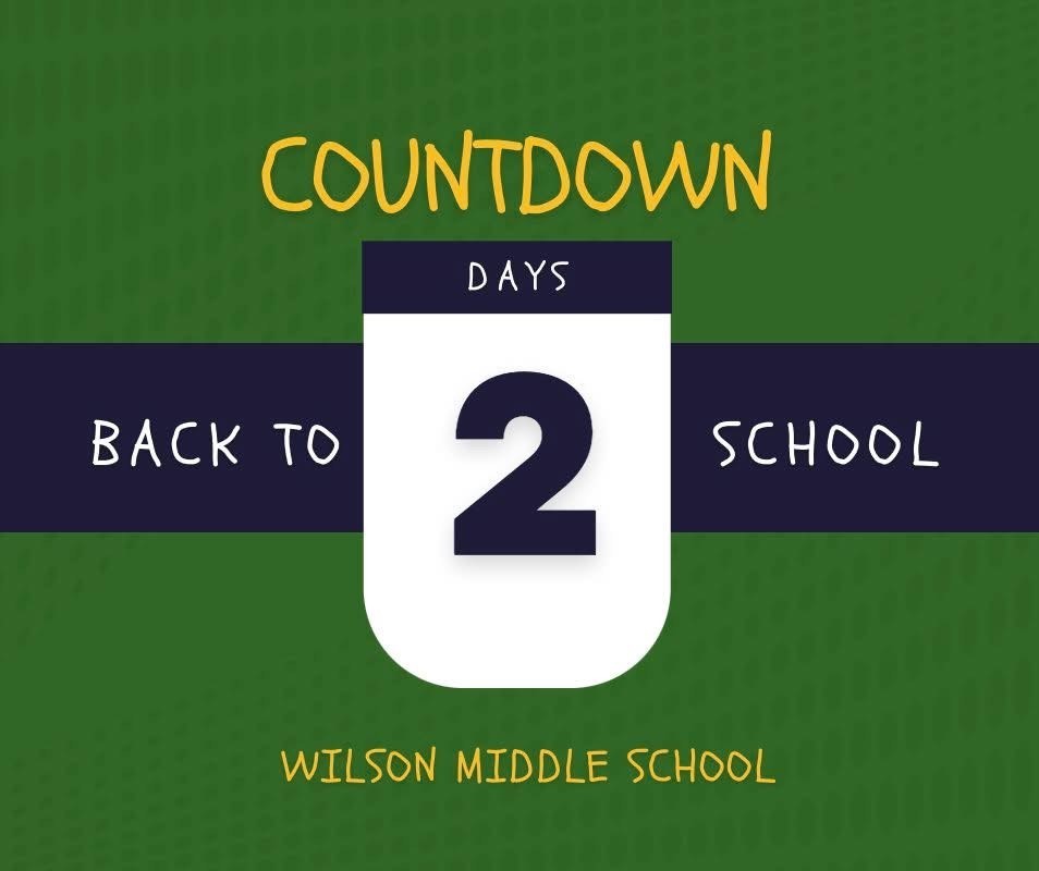 2 days back to school countdown