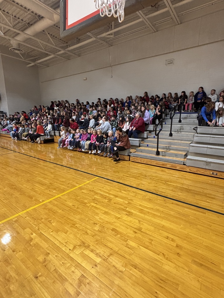 Crowd sitting in the bleachers