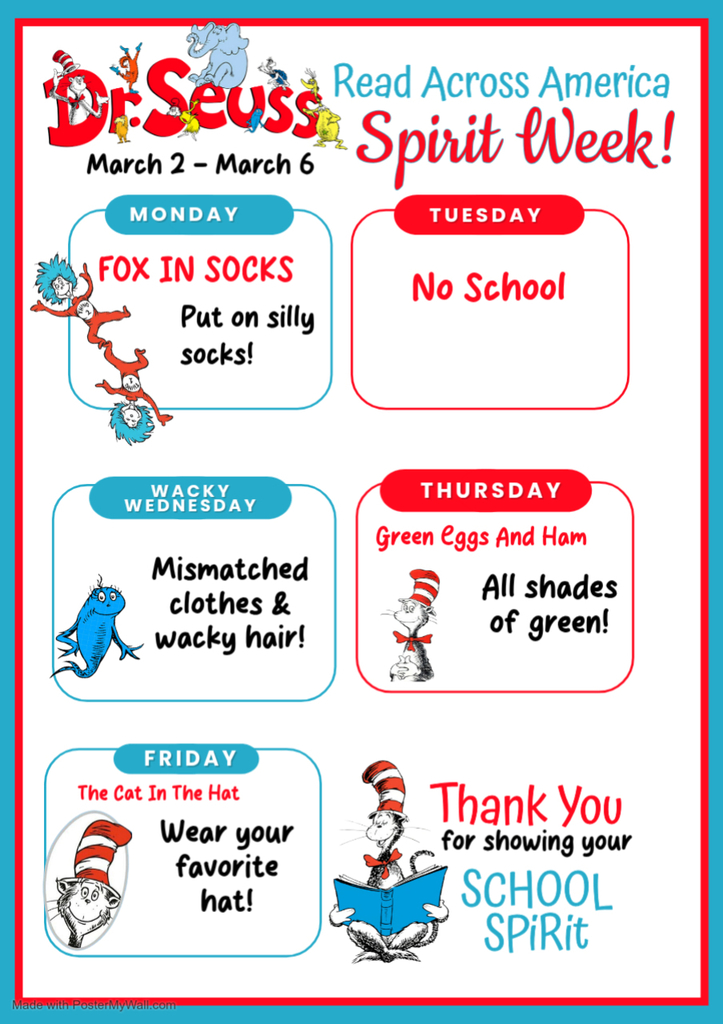 Read across America spirit week
