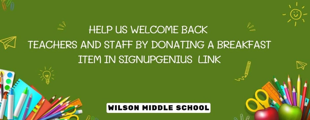 Back to School Staff Breakfast Signup