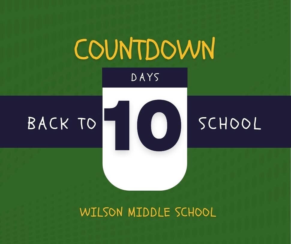 Back to School Countdown 10 Days