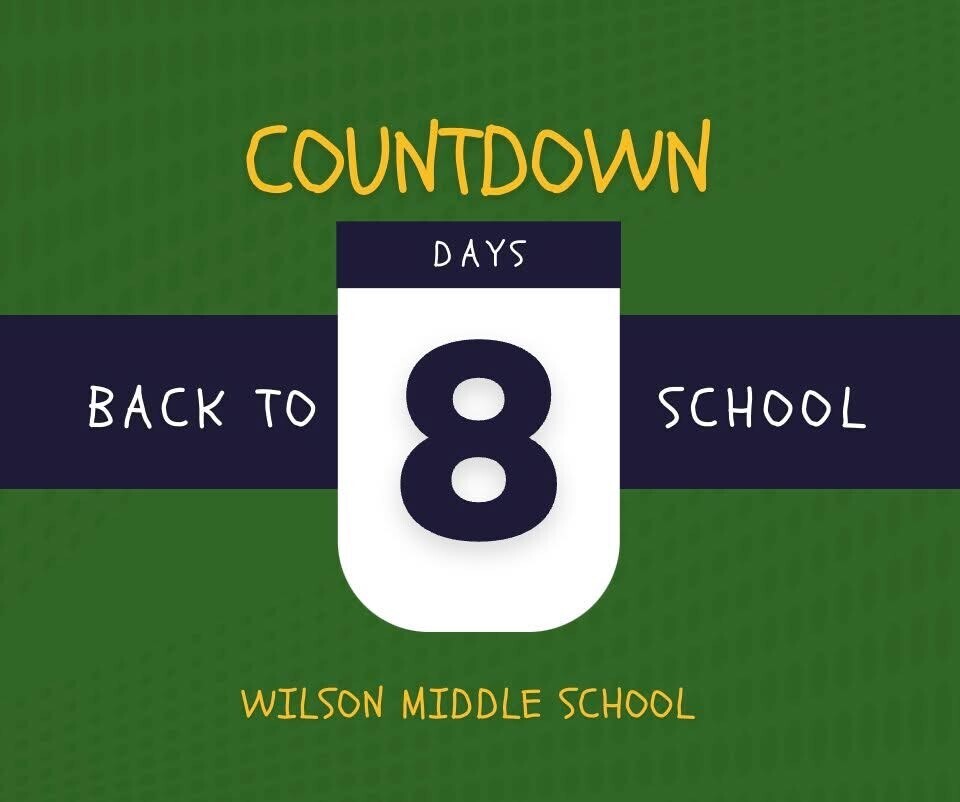 Countdown to School - 8 Days