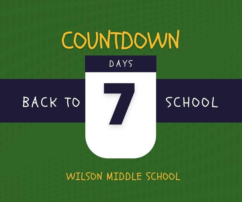 Countdown to School - 7 Days