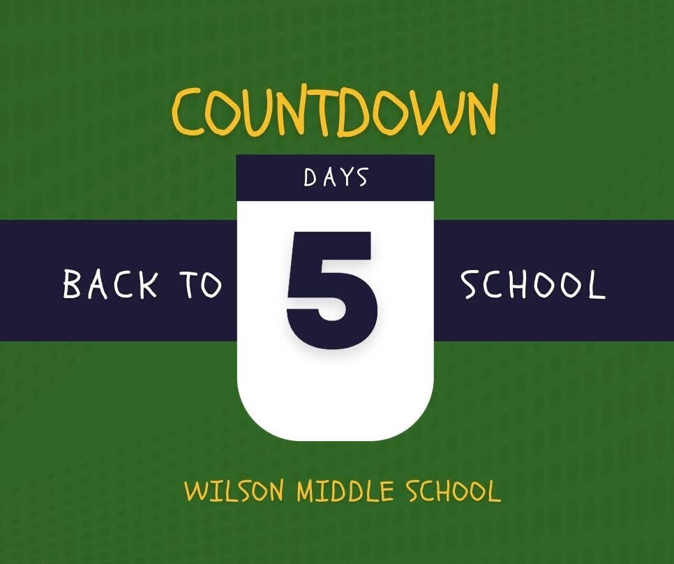 Countdown to School - 5 Days