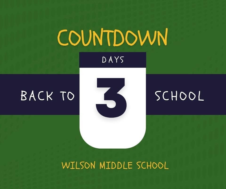 Countdown to School - 3 Days