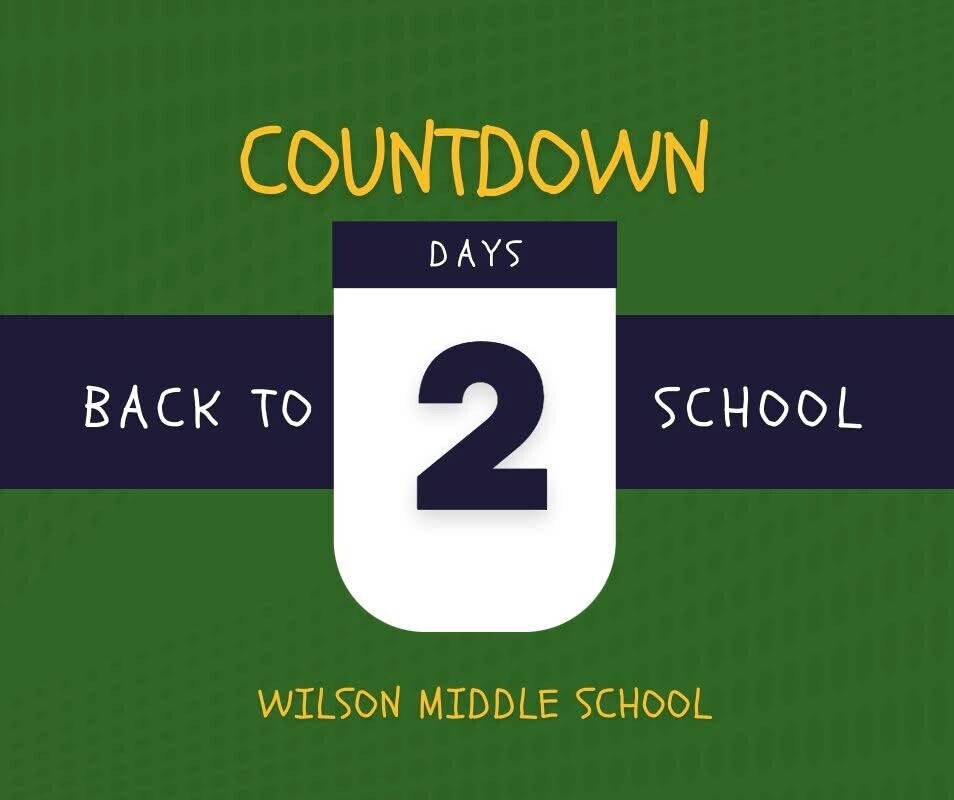 Countdown to School - 2 Days