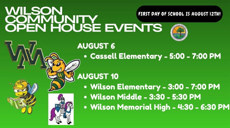 Wilson Community Open Houses
