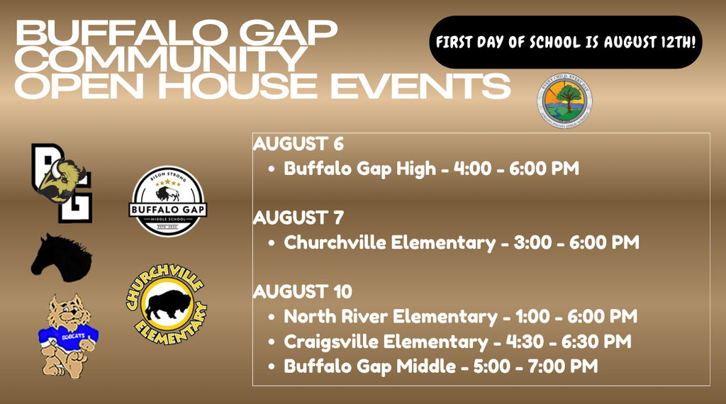 Open House Events for Gap Community