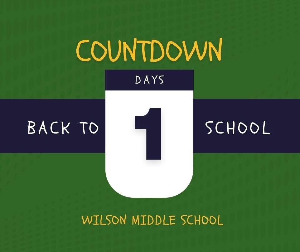 Back to School Countdown Day 1