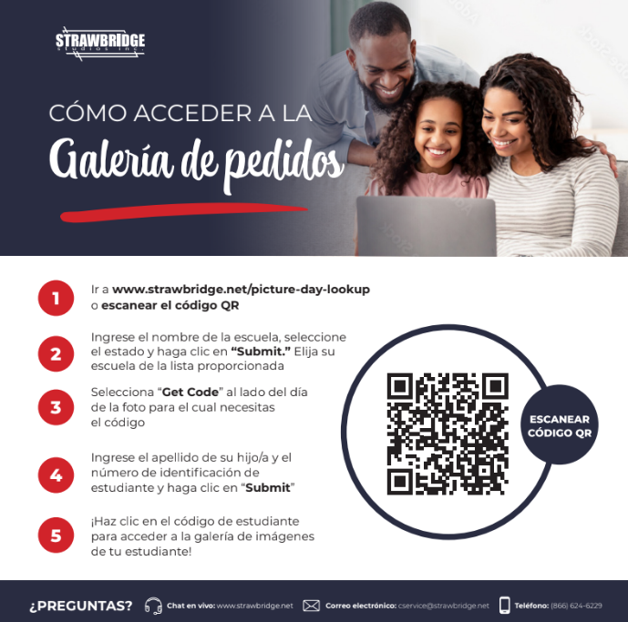 Strawbridge Picture Day Flyer - Spanish
