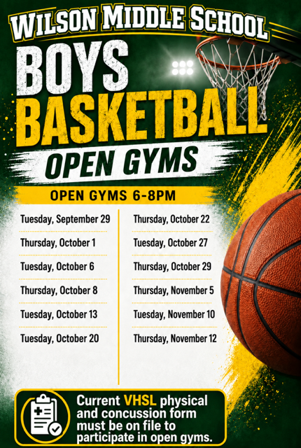 Boys Basketball Open Gym Schedule