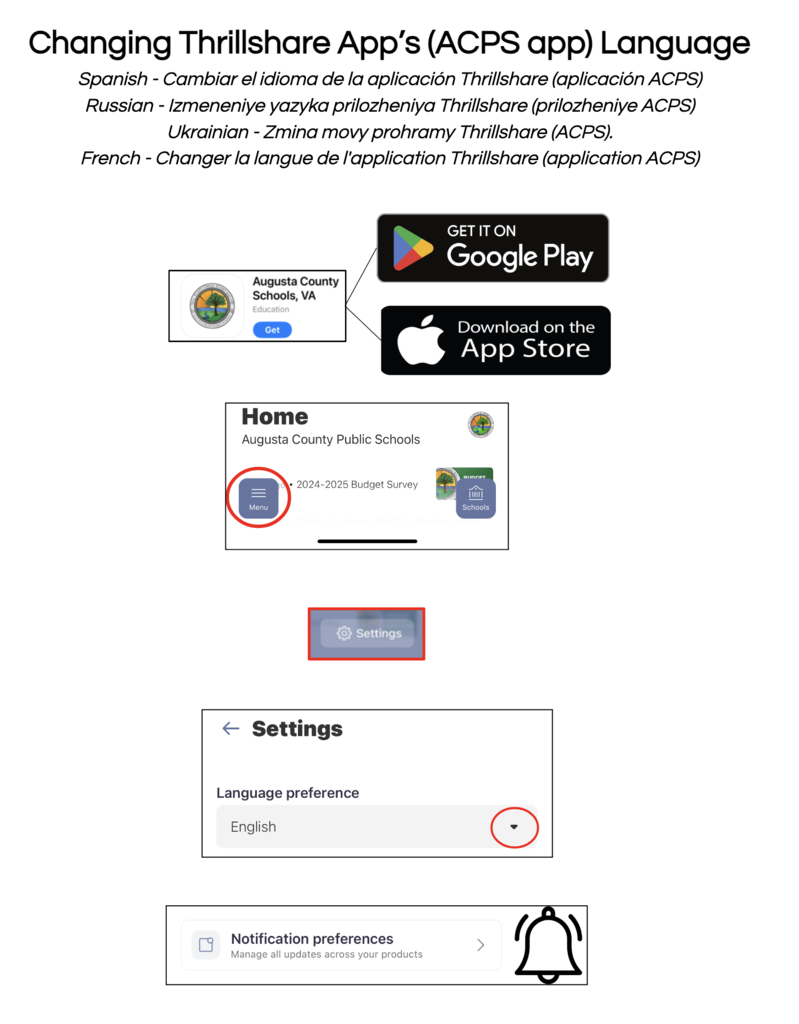 Thrillshare App Language change