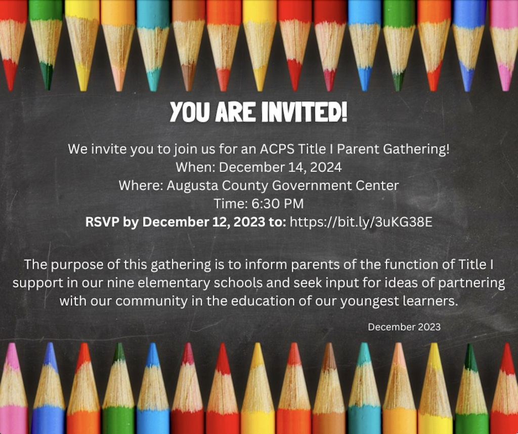 Dec 14 Title 1 Parent Gathering