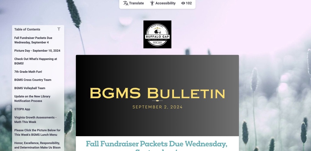 BGMS Bulletin for 9.2.24