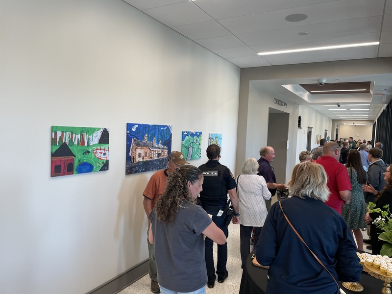 Student artwork displayed in new courtouse