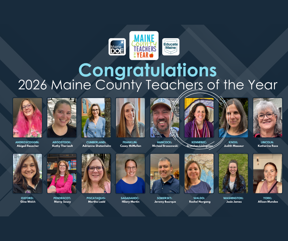 2026 Maine County Teachers of the Year