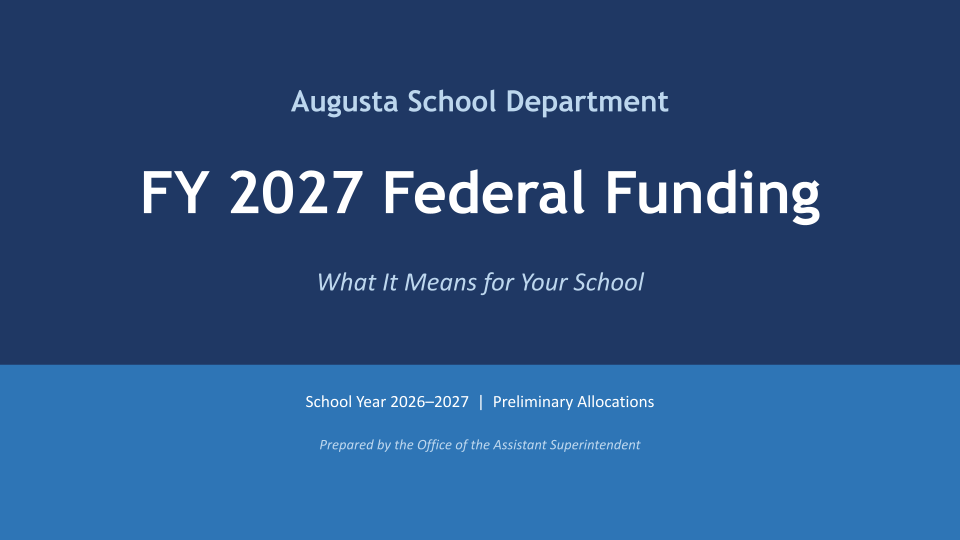 FY 2027 Federal Funding