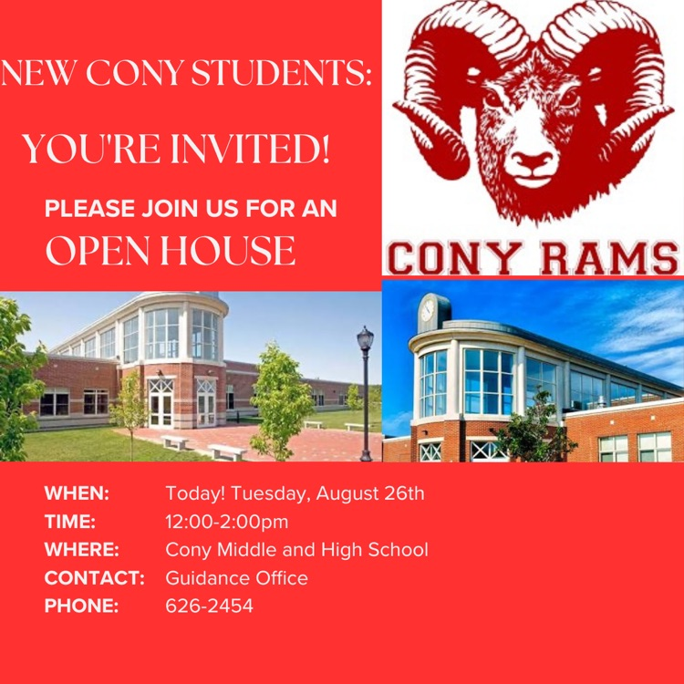 new Cony students