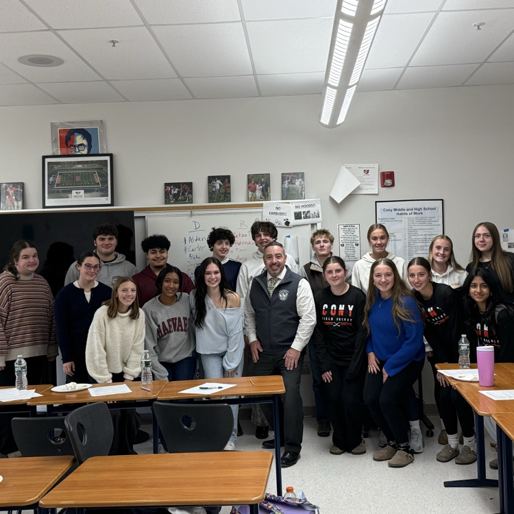 Superintendent Tracy with students