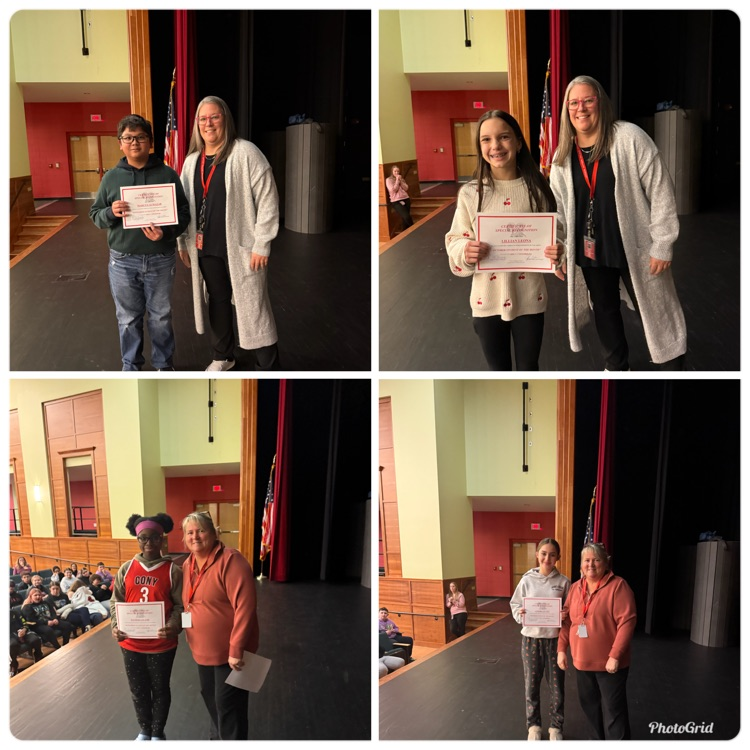 Middle School Quarter 1 8th grade recognition assembly