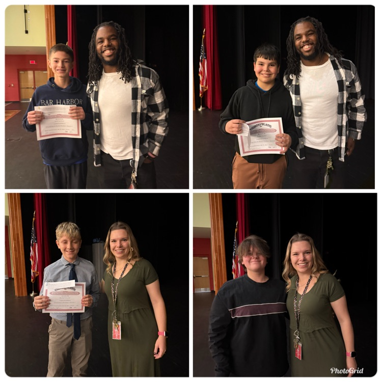 Middle School Quarter 1 8th grade recognition assembly