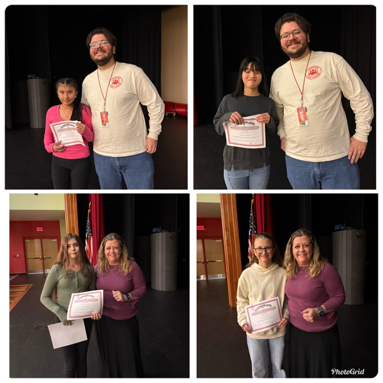 Middle School Quarter 1 8th grade recognition assembly