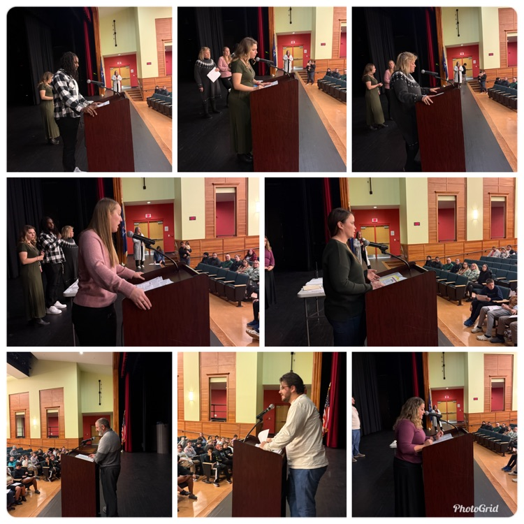 Middle School Quarter 1 8th grade recognition assembly