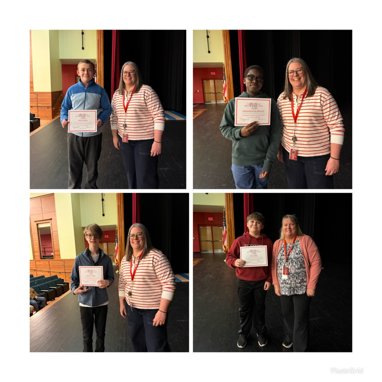 7th grade Recognition assembly