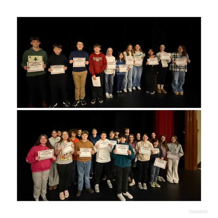 7th grade Recognition assembly