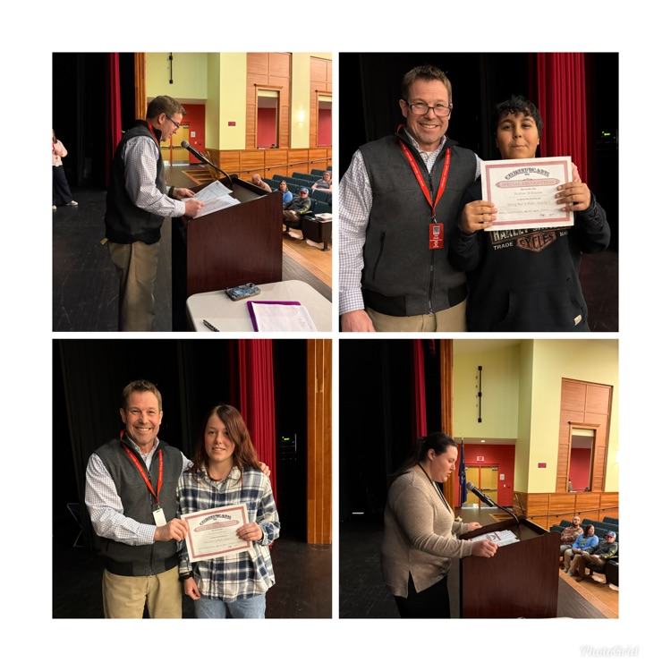 7th grade Recognition assembly