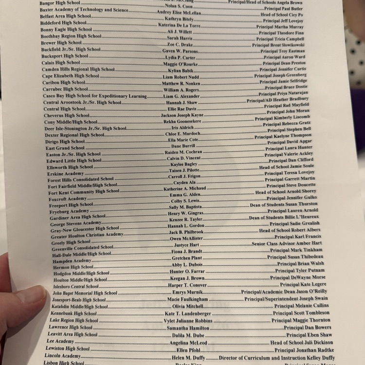 MPA Principals Award