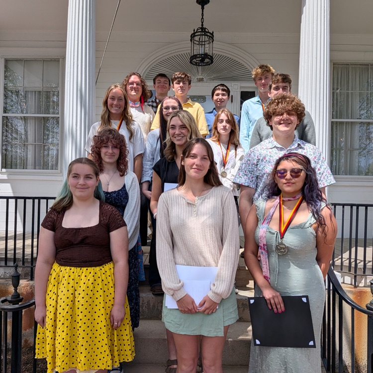 German students having tea at the Blaine House