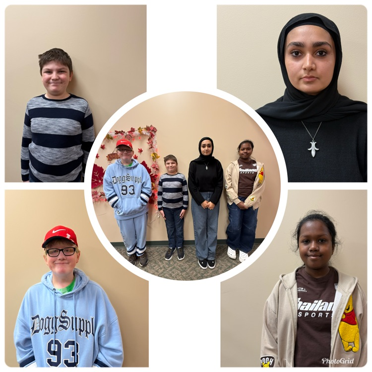 middle school students of the month