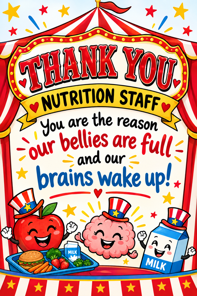 We appreciate our Nutrition staff