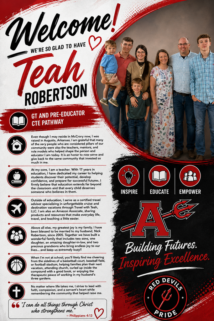 Welcome Teah Robertson