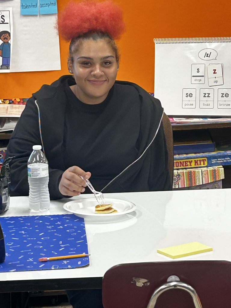Student reading and doing activity